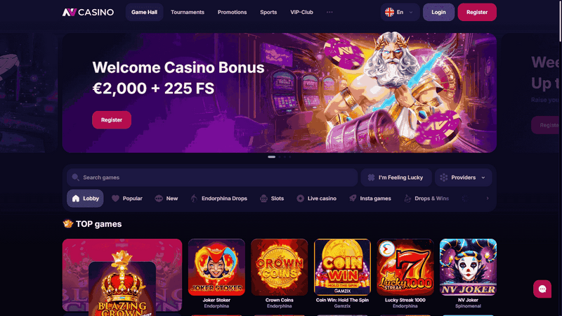 Fördelar och reklam för NV Gambling Enterprise